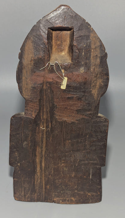 West African Carved Wooden Shrine Figure, Yoruba Style, Nigeria