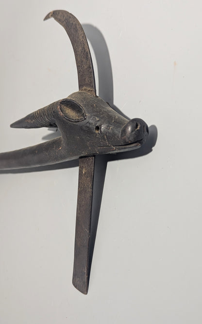 West African Carved Zoomorphic Ritual Object