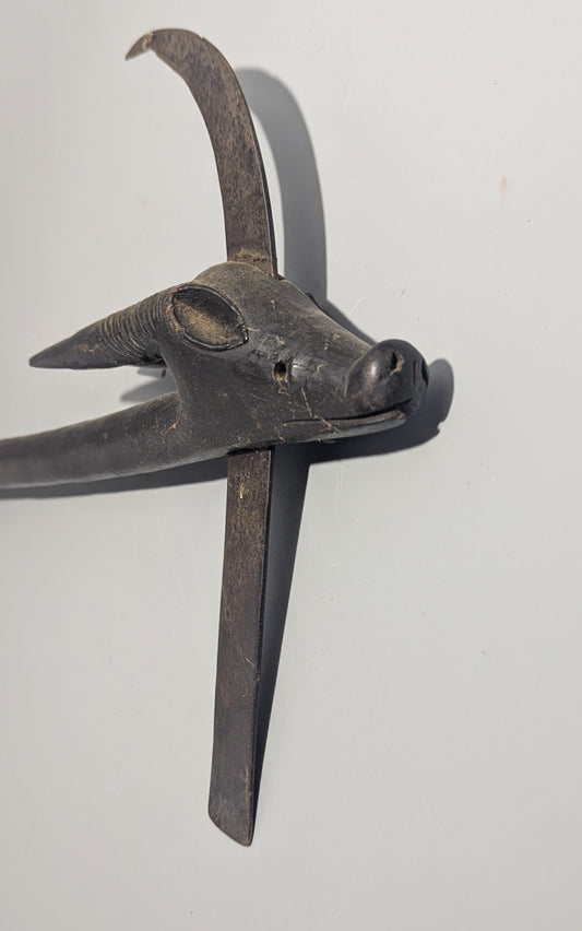 West African Carved Zoomorphic Ritual Object