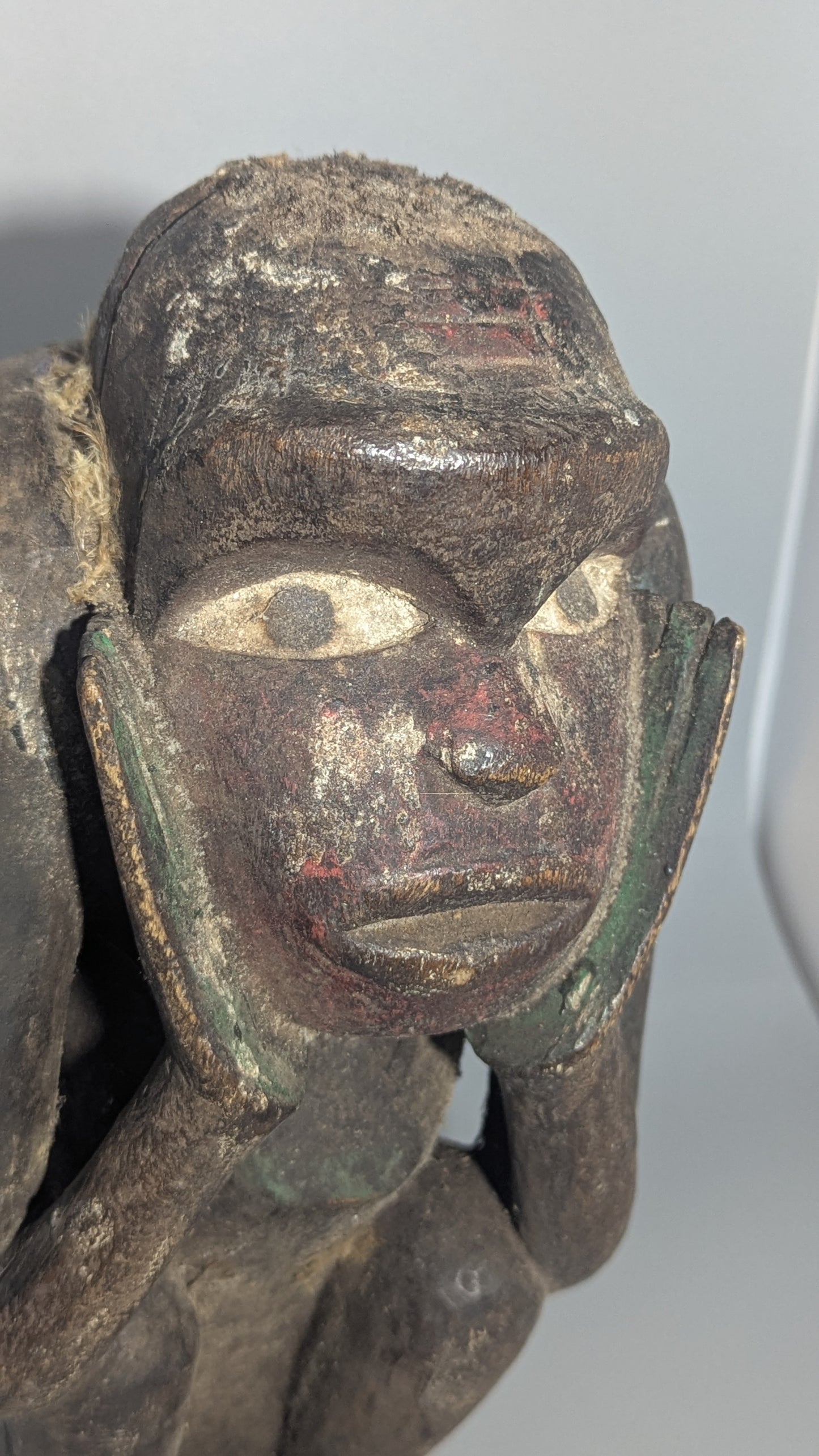 Yombe Carved Wooden Commemorative Ancestor Figure, Democratic Republic of the Congo