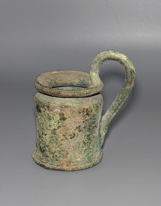 Roman Bronze Single-Handled Vessel (Kyathos Type), Roman Empire, 1st–3rd Century AD