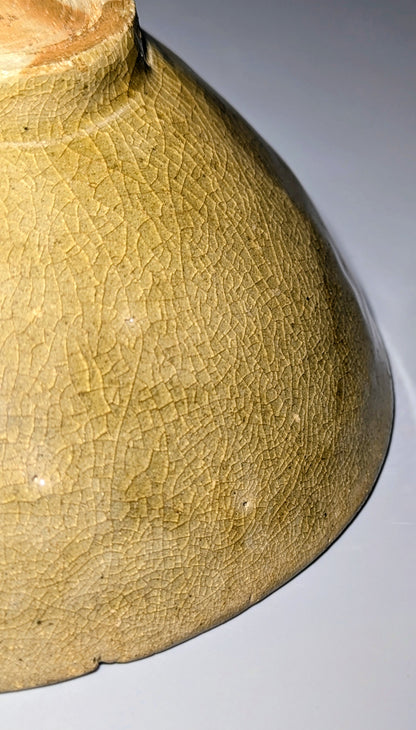 Korean Goryeo Celadon Bowl with Incised Lotus Scroll Decoration